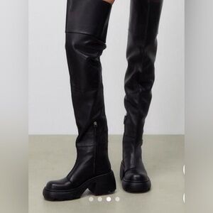 Zara Black Over the Knee Boots Size 36 Size 6